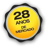 selo mais de 28 anos do mercado